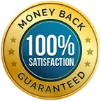 100% money back guarantee seal